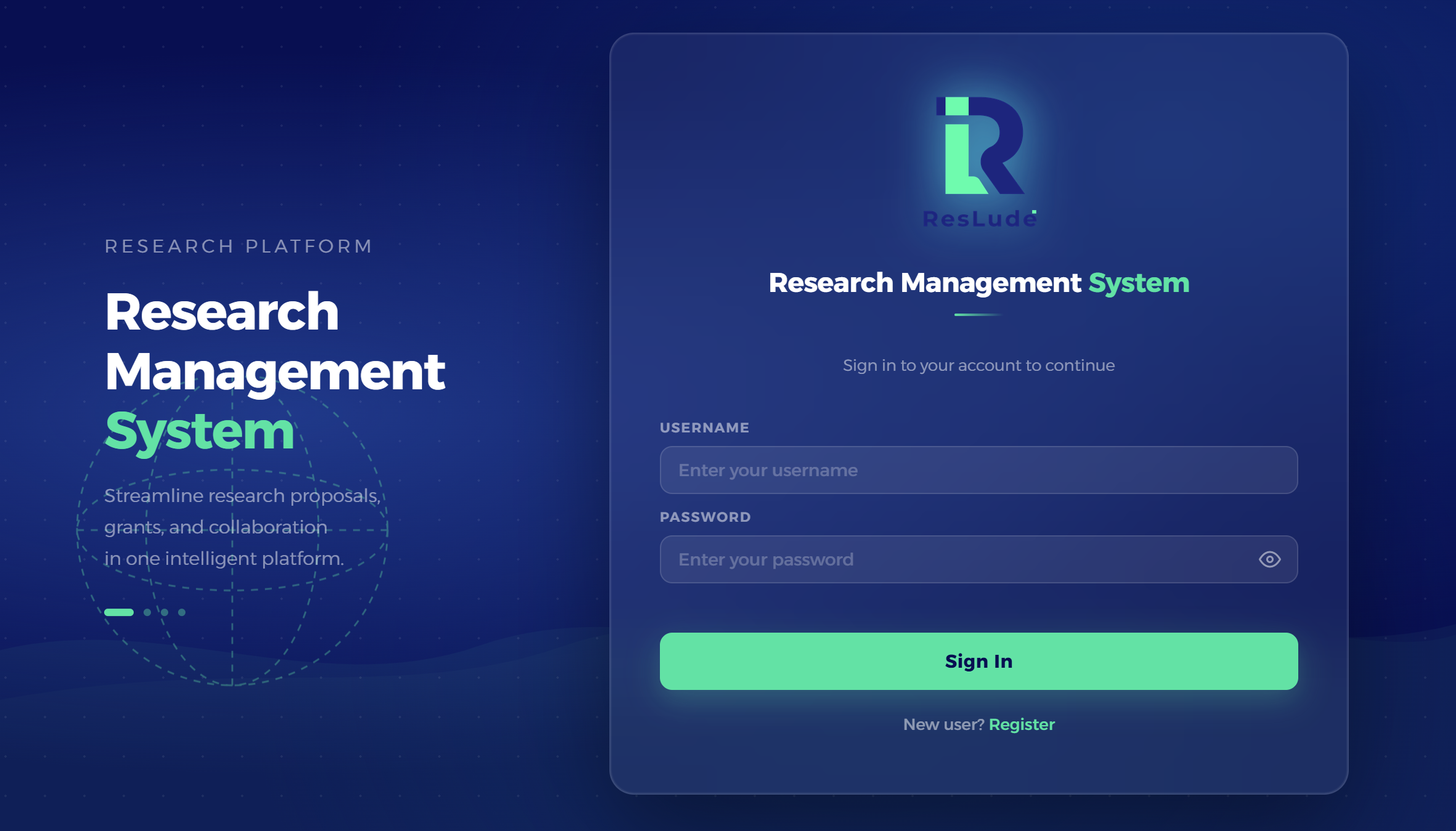 ResLude Research Management System